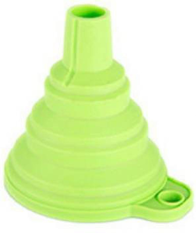 Stuti portable silicone folding funnel silicone folding Silicone Funnel(Green, Pack of 1)