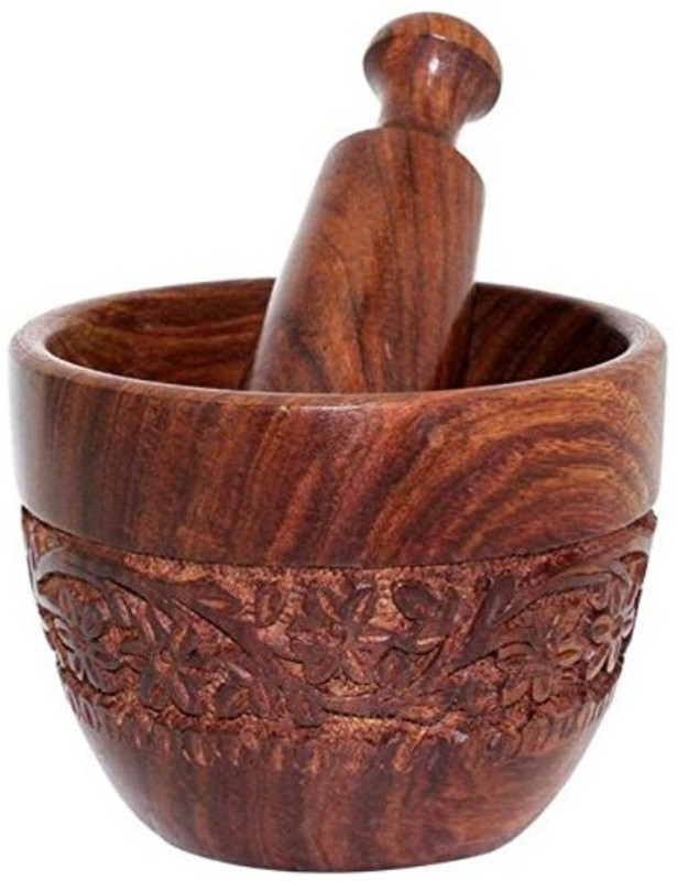VG craft wooden okhli/ masher set of 1 pack Wood Masher(Pack of 1)