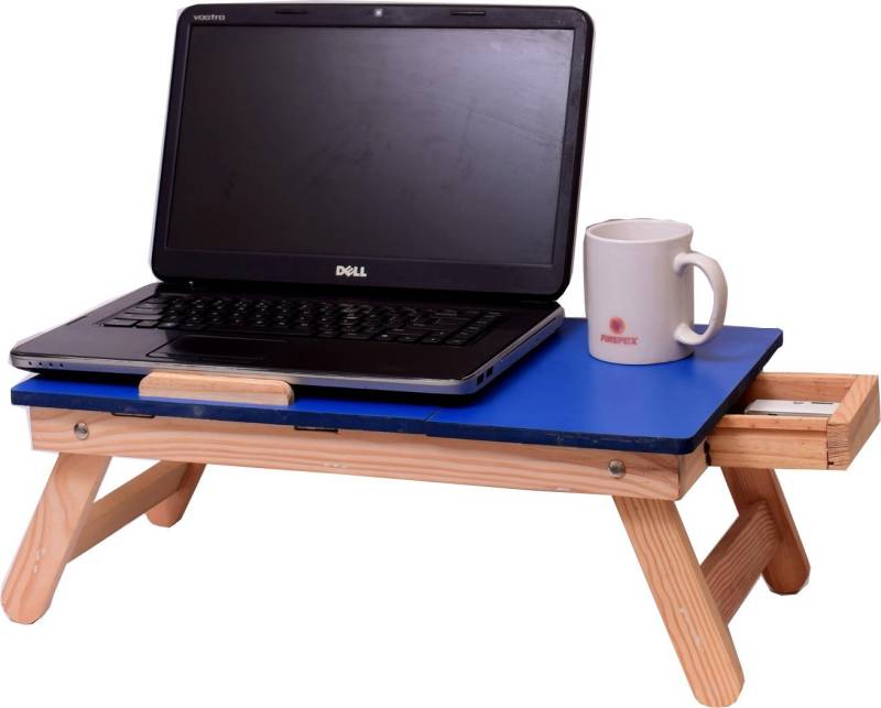 Kaupa Portable Foldable Wooden Laptop Lapdesk Notebook E-table For Macbook, Wooden Stand,...