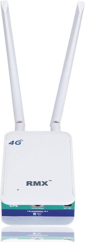 RMX HCI® 4G/4G+ WiFi Indoor/Outdoor Plug and Online Multi-Sim 4G LTE/4G/3G Device and Support All CCTV Dvr, Nvr, WiFi Camera with Router 4G Router 5 GHz 100 Mbps Wifi Speed Dual Band External Antenna MiFi (Sim Based)(White)