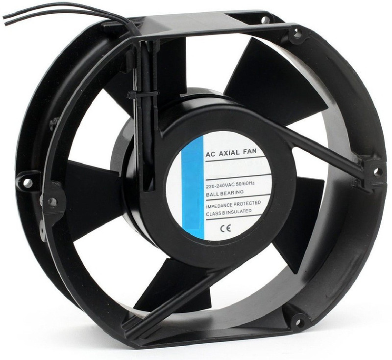 SSV CARE 4" AC Fan 4 Inch Panel Axial Cooling Fan Electrical Motor Industrial Exhaust Fan Cooling Fan All in one Cooler(Black)