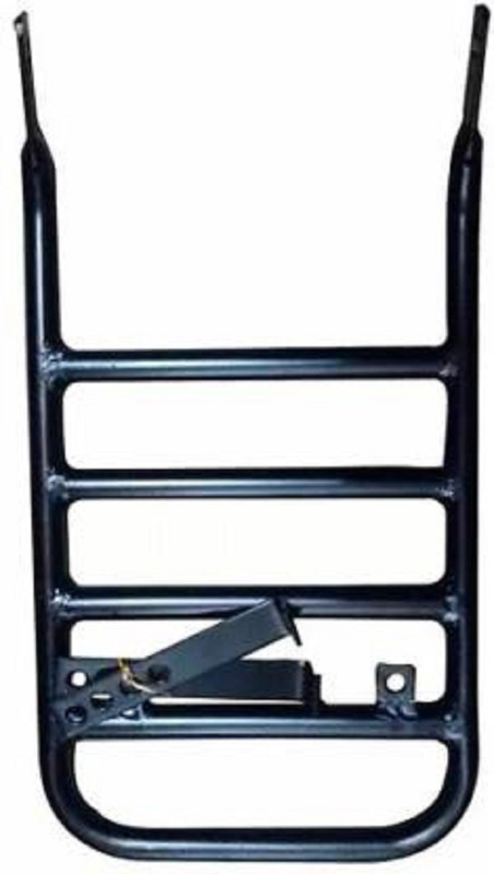 WHEETOYKART Steel Rear Bike Carrier Bullet Bike Luggage Box(Black)