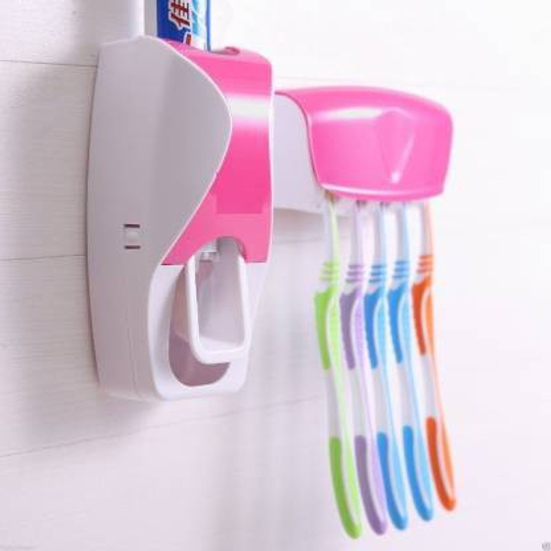 KESAHVI Colour Toothpaste Dispenser Toothbrush Case