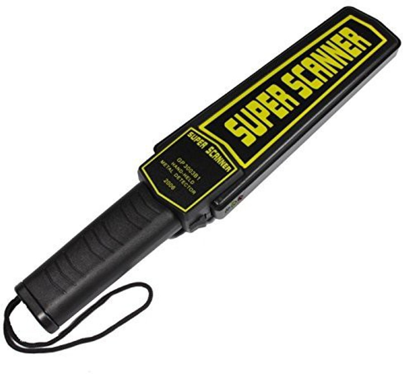 GORLERA Plastic Hand Held Metal Detector Scanner with Beep Vibrator Patrol, Security Guard Alarm Equipment, Standard Size 101 Advanced Metal Detector