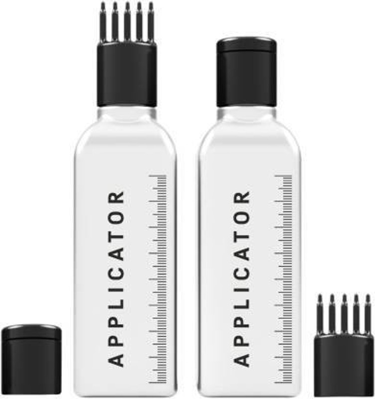 Vreeny Hair Root Applicator Bottle with Comb Cap for Applying Hair Oil, Shampoo and Medicine