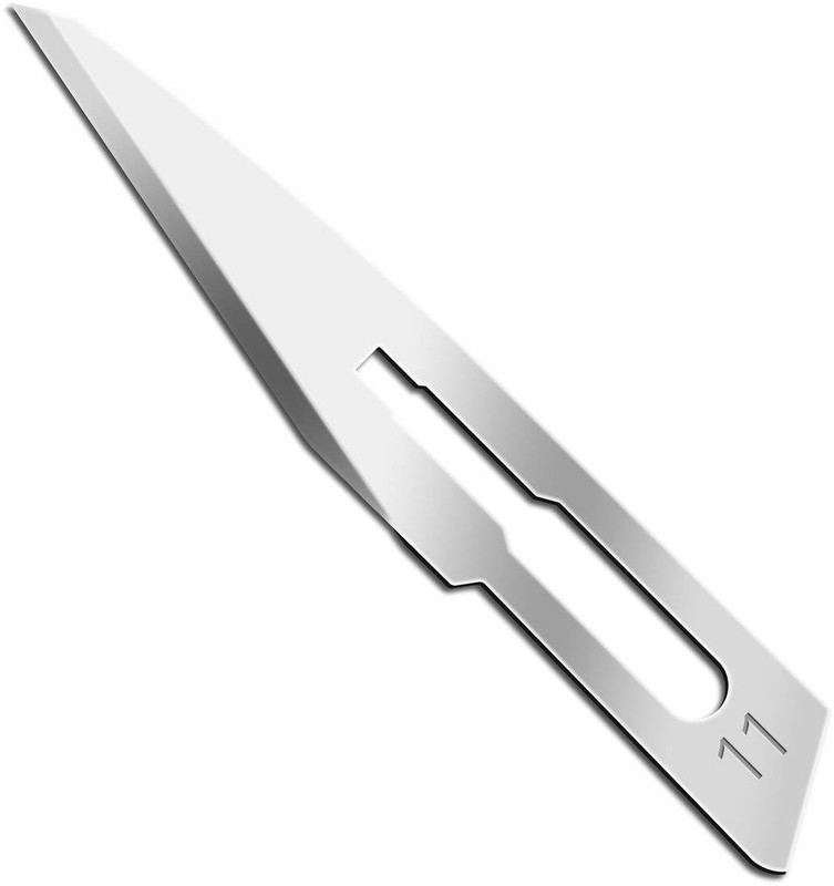 EUZA Surgical blades or Scalpel Blades no.11 for Medical & industrial use Surgical Scalpel(Pack of 25)