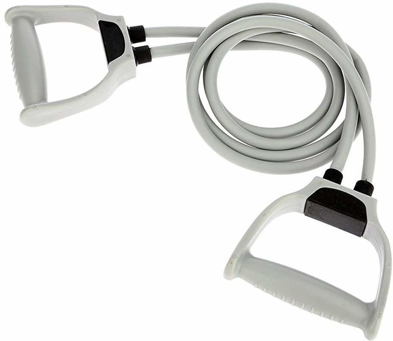 Mauzity Toning Tube Double Resistance Band for Workout Resistance Tube(White)