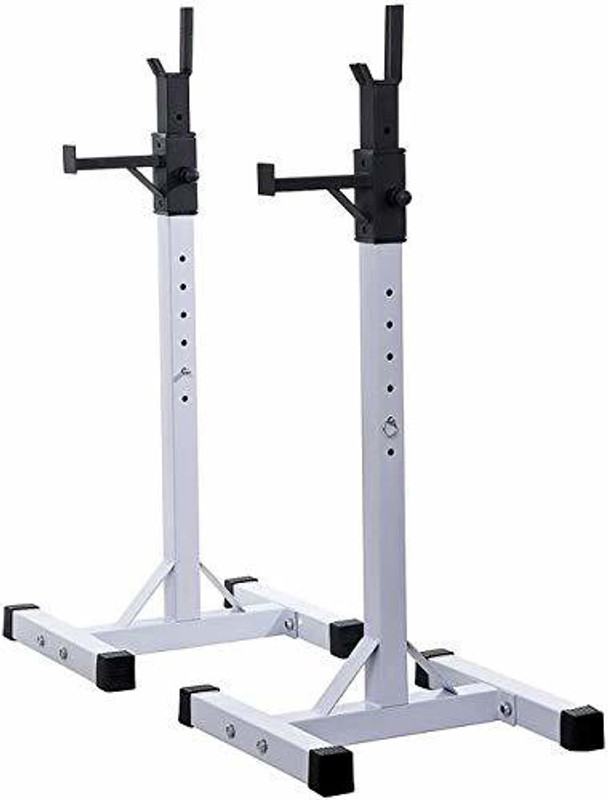 KANG Standard Solid Steel Squat Stand with Barbell Support for Gym (Material : Iron) Multipurpose Fitness Bench