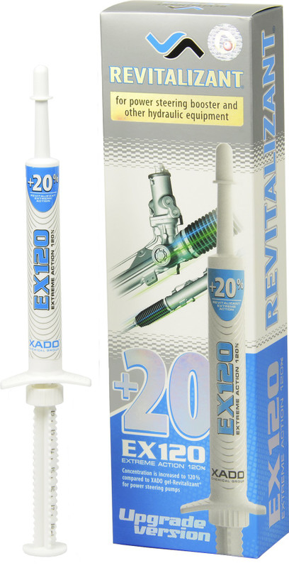 XADO REVITALIZANT EX120 for Power Steering and Other Hydraulic Equipment Oil Flush and Treatment(8 ml)