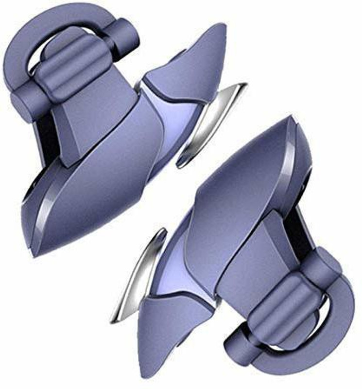 SEVAM 1 Pair Shark Model Pubg Metal Triggers Super Sensitive Touch Screen with L1 R1 Shooting Fire Aim Button Fits for All Smartphones  Gaming Accessory Kit(Blue, For Android)