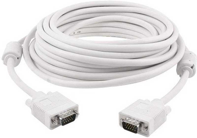 PAC  TV-out Cable vga cable high speed 5 meter(White, For Computer)(White, For Computer, 5 m)