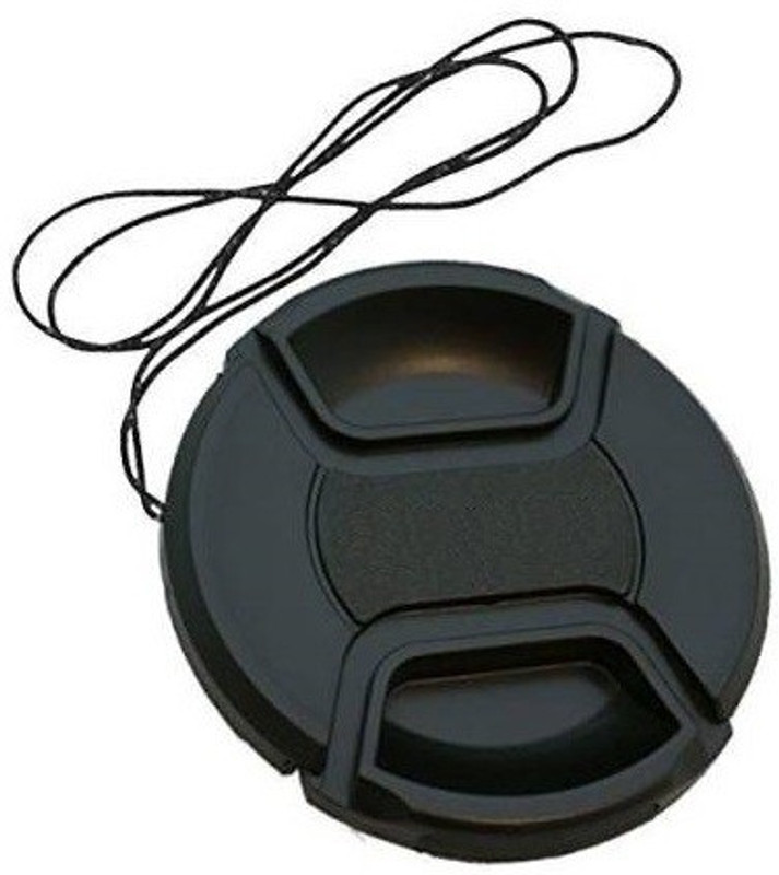 SIAMART Lens cap for 52MM for DSLR Front Saftey Cap Universal Lens Cap(Black, 52 mm)