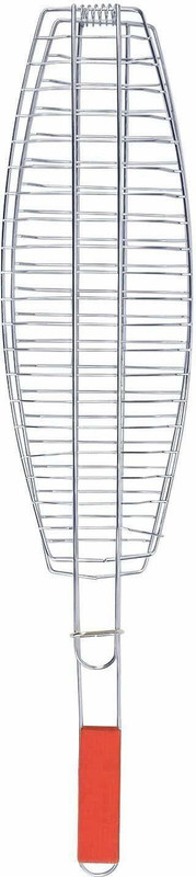 JENY BBQ Barbeque Fish Grill Net Basket 5 kg Roaster(Silver, Red)