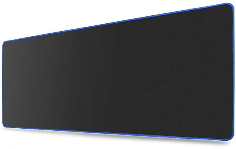 InfiDeals Large Extended Gaming Mouse Pad, Long Non-Slip Rubber Base Desk Mat, For Computer Desktop Laptop Non Slip Base Mousepad(Blue, Black)
