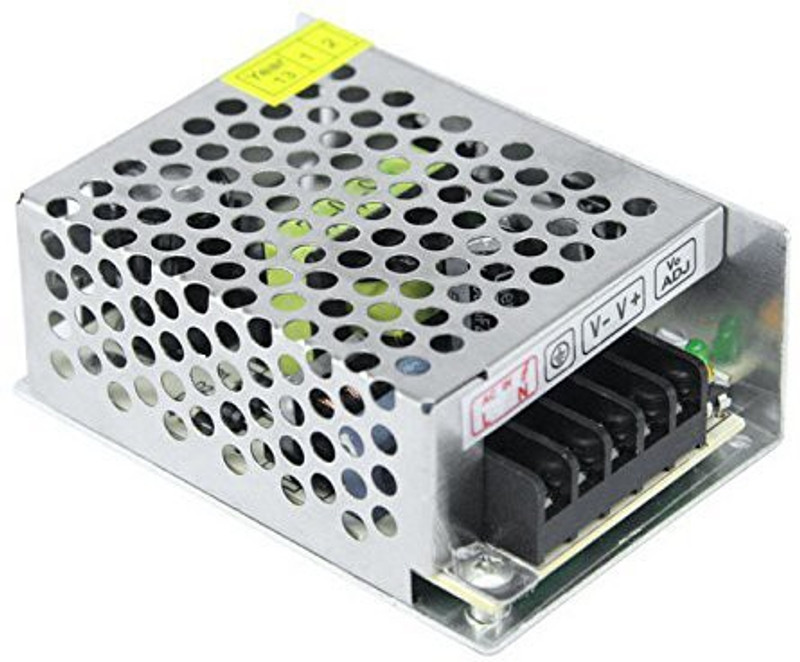 jivith DC Power Supply SMPS Best for Industrial Application(12V 2A) 24 Watts Computer PSU with 5 SATA Cables(Silver, Black)