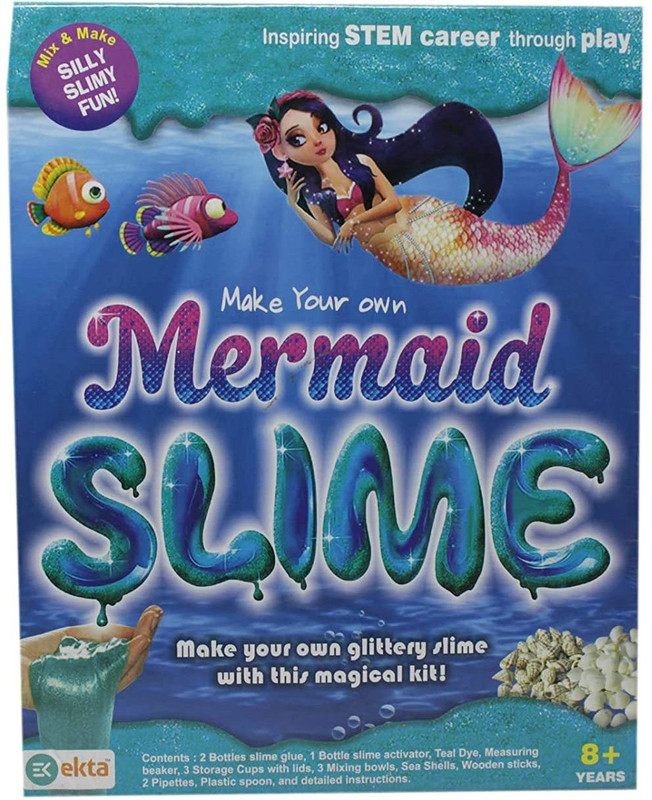 Ekta Toys Make your own | Mermaid Slime |Do it yourself | For 8+ Age Multicolor Putty Toy