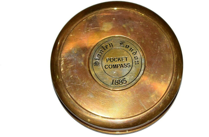 Ascent India Brass Stanley London compass collectible Gift Compass(Brown)