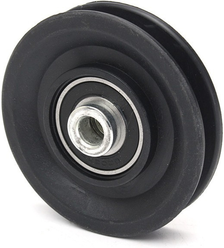 EXTREME FIT Exercise Gym Pulley 4 Inch with Inbuilt Bush and Bearing - Pack of 3 Black Bar Lock(0.5 kg)