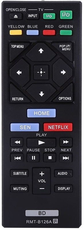 EHOP RMT-B126A Compatible For Blu-Ray DVD Player Remote Control BDP-BX120 BDP-BX320 BDP-BX520 BDP-BX620 BDP-S1200 SONY Remote Controller(Black)