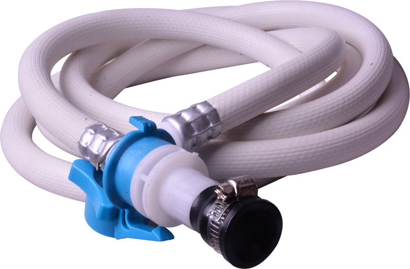 NIPRAM NATIONAL 2 METER Cold & Hot Water INLET PVC PIPE WITH UNIVERSAL ADAPTOR For Fully Automatic Top / Front Load / Loading Washing Machine Compatible With All Brands Washing Machine Inlet Hose(2)