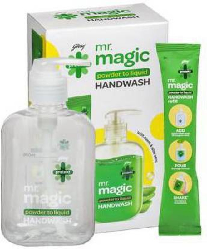 Godrej Protekt mr.magic powder to liquid Hand Wash Pump Dispenser (9 g) Hand Wash Pump Dispenser(9 g)