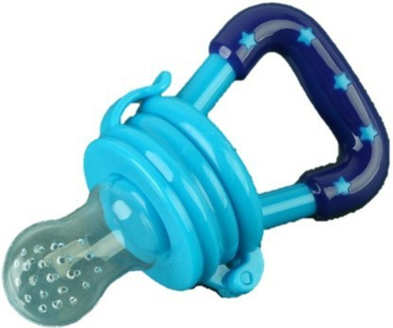 Vadhavan Silicone Baby Fresh Fruit Food Feeder Teether and Feeder Feeder  (Multicolor) Feeder(Multicolor)