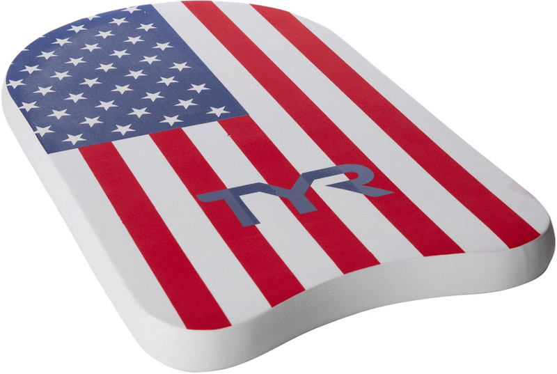 TYR USA Kickboard(White, Red)
