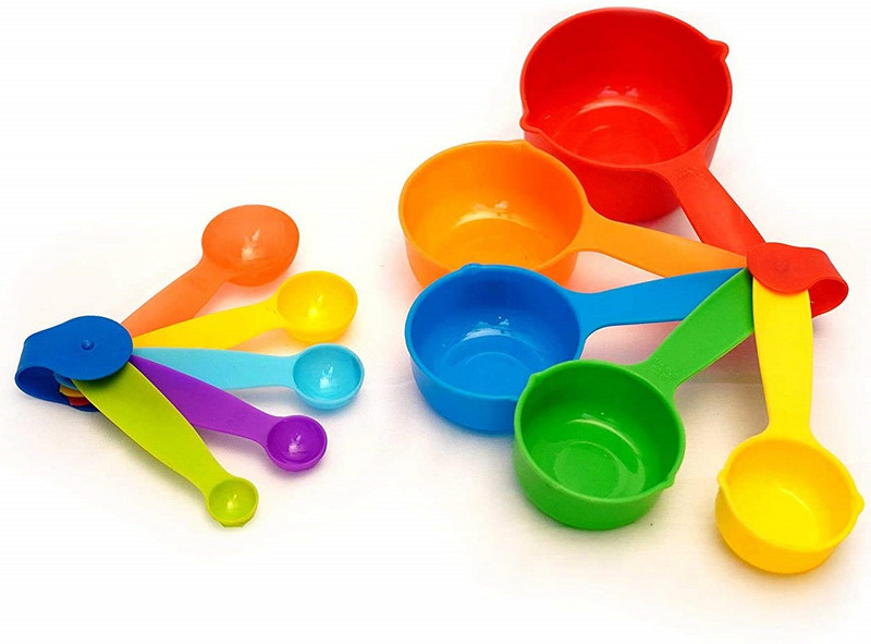 GrillFill Measuring Cups And spoon Multicolor (10Pic 1 Set Pack Of 1) Measuring Cup Set(250 ml, 125 ml, 80 ml, 60 ml, 30 ml, 15 ml, 7.5 ml, 5 ml, 2.5 ml, 1.25 ml)
