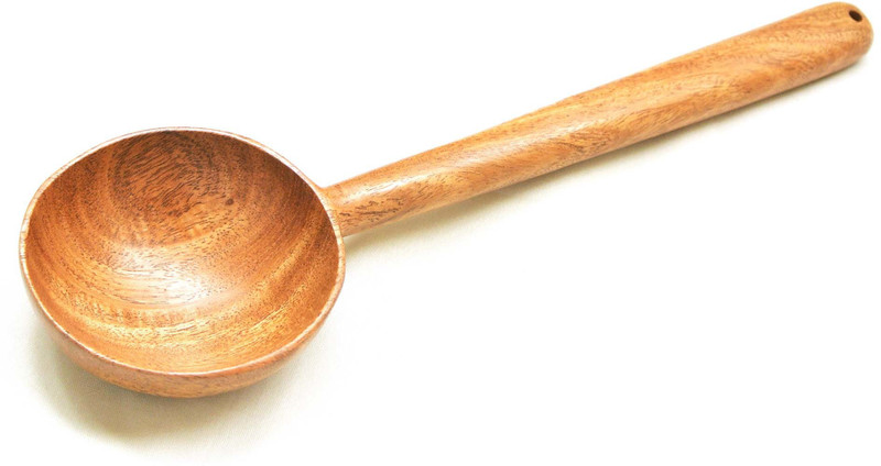 AGRI CLUB Soup serving spoon Wooden Soup Spoon Set(Pack of 2)