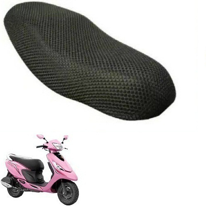 Nrv Creation UNQ-MESH-BSC-A119 Single Bike Seat Cover For TVS Zest