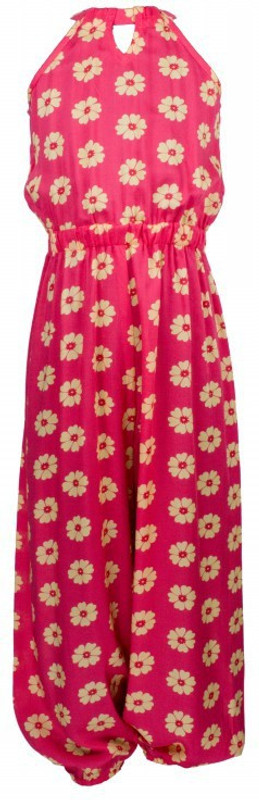 page3baby Romper For Girls Floral Print Cotton Tencel Blend(Pink, Pack of 1)