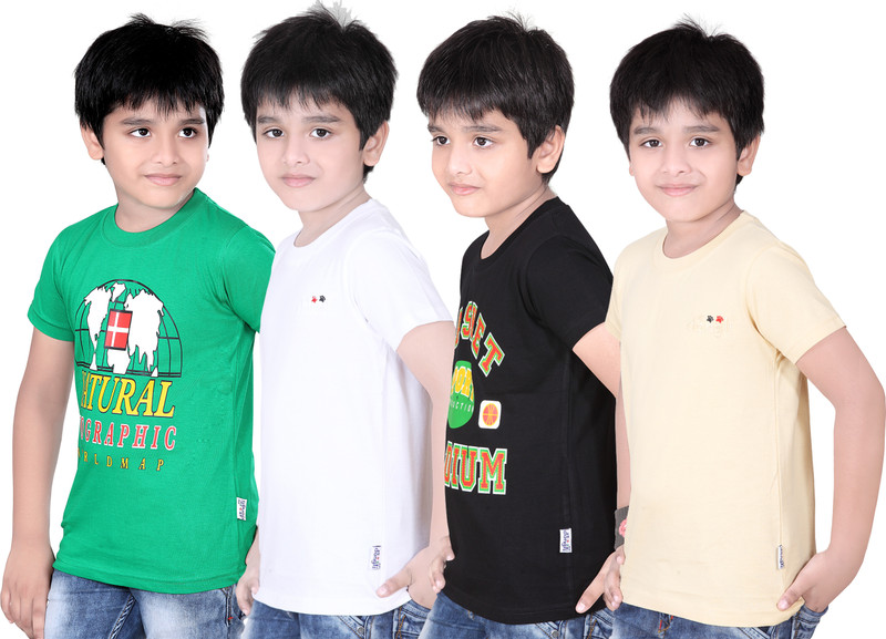 Dongli Solid Boys Polo Neck Multicolor T-Shirt(Pack of 4) RS.2399 (72.00% Off) - Flipkart