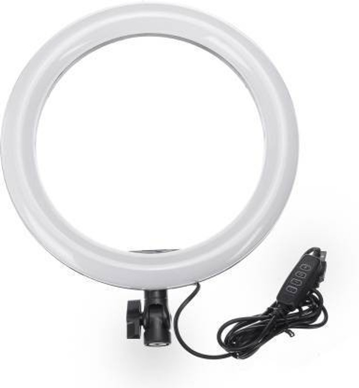 Wrapo Ring Light 10" with Cell Phone Holder Ring Flash Ring Flash(White)