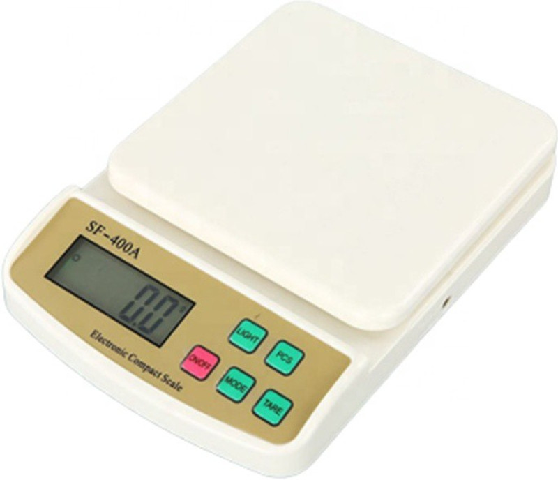 RTB backlight _digital_kata_sf-400a Weighing Scale,2g to 10kg Digital Kitchen Multipurpose Without Adapter Weighing Scale Weighing Scale(White)