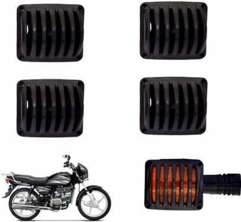 Newthing Hero Splendor Indicator Grill ( Black ) Bike Headlight Grill(Black)