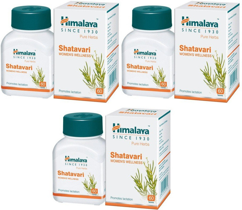 HIMALAYA Shatavari for Women's Wellness (Pack of 3)(Pack of 3, 180 Tablets)