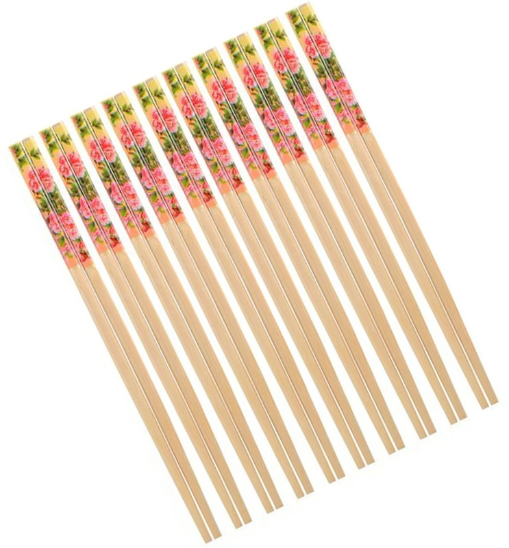 ZIRAK Eating, Training Wooden, Bamboo Chinese, Korean, Japanese, Vietnamese Chopstick(Yellow Pack of 20)