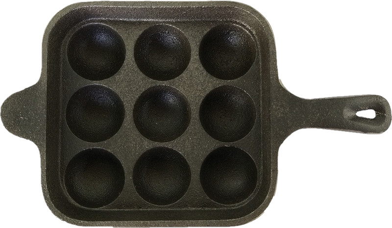 Bharath Agencies Appam Pan Paniarakkal Pan 24 cm diameter 1 L capacity(Cast Iron)