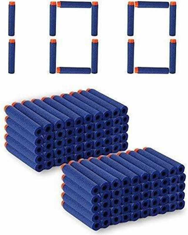 mechdel Bullet Foam Dart Bullets for Nerf N-Strike Elite Guns, Darts & Plastic Bullets (Blue) Guns & Darts(Blue)