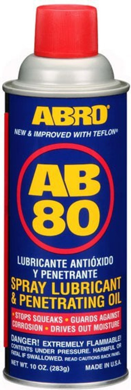 ABRO AB-80 Spray Lubricant with Teflon & Penetrating Oil Chain Oil(0.21 L)