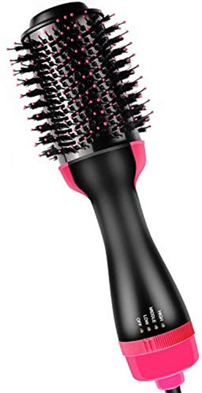 Trueshop Hot Air Brush One Step Portable Salon Electric Blow Hair Curler Dryer and Styler Comb Oval Hot Air Brush Straightener Volumizer|Hair Curler Straightener Hot Air Comb for Rotating Straightening And Curling
