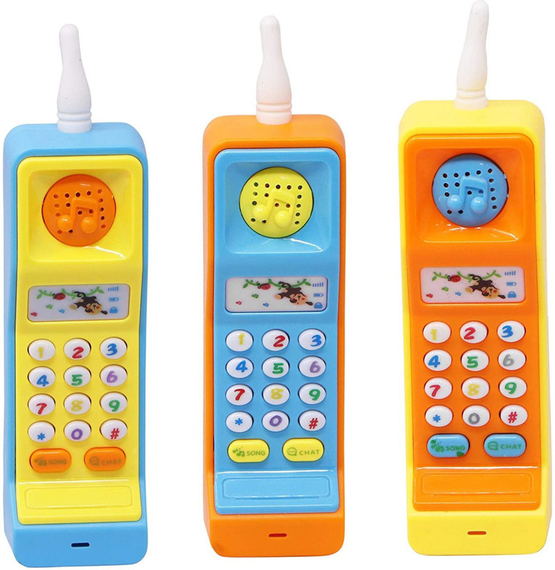 Kp Enterprise Colorful Musical Phone Telephone Made in Safe Non-Toxic, Attractive Musical Toy(Multicolor)