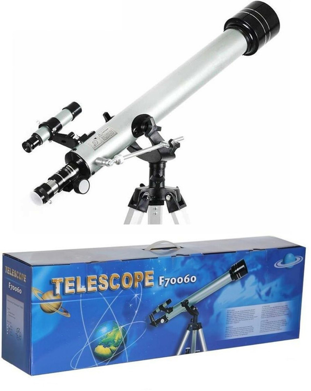 Iktu Astronomical Telescope Refractor Starwatcher Telescope with Tripod (F70060) Reflecting Telescope(Manual Tracking)