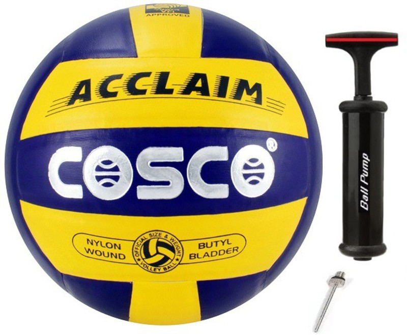 COSCO Acclaim New Volleyball With Ball Pump Volleyball - Size: 4(Standard, Pack of 2, Multicolor)