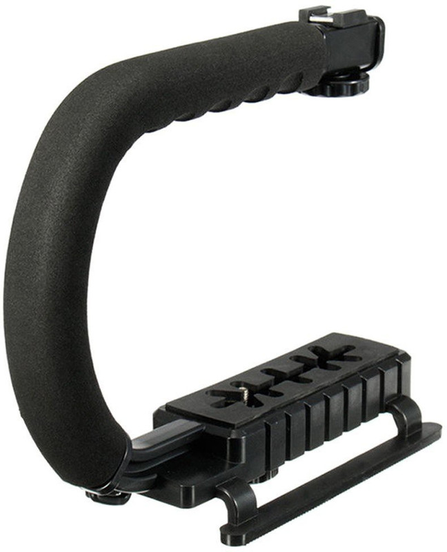 Hiffin Universal Stabilizer C-Shape Bracket Video Handheld Grip For DSLR DV Camera Low Height Photography Camera Rig Custom Flash Bracket