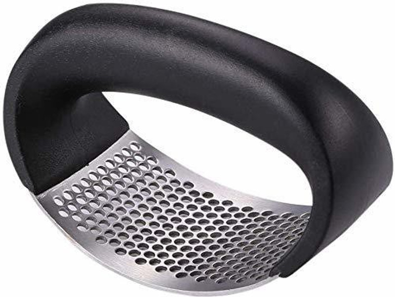 PAGALY Dishwasher Safe Vegetable & Fruit Chopper Stainless Steel Kitchen Garlic Press(Black, Silver)