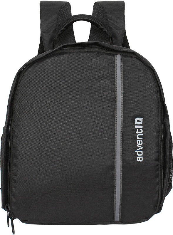AdventIQ DSLR/SLR Camera Lens Shoulder Backpack- Grey Reflective Tape Camera Bag(Black, Grey)
