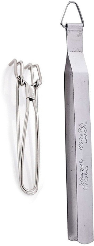 RAU MA Roti Chimta Tong With Pakkad G Roti Chimta Tong With Pakkad AG 27 cm Roasting, Utility Tongs(Pack of 2)