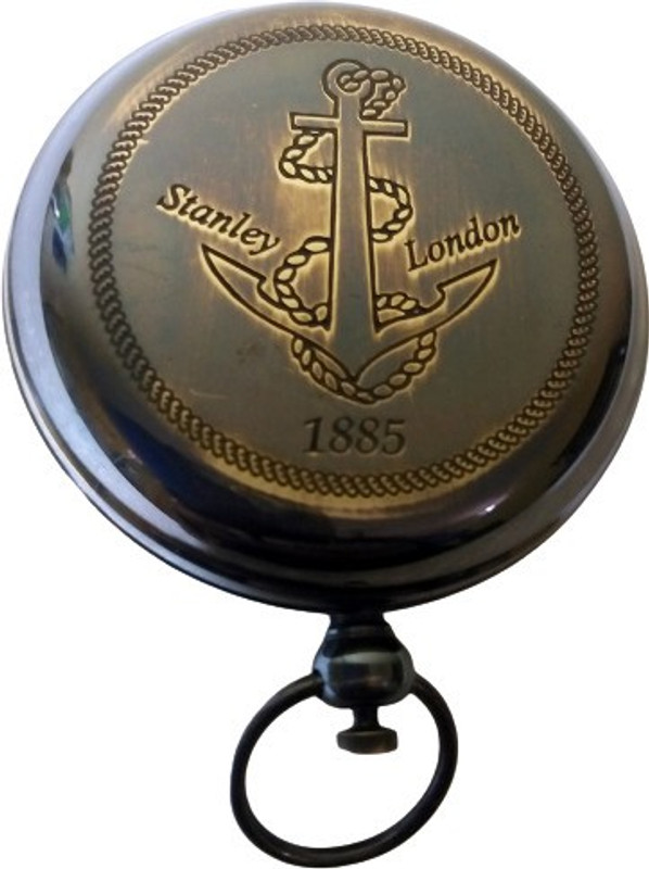 Home Decor Nauticals 2 inch Brown Antique Push Button Brass Magnetic Compass Compass(Brown)