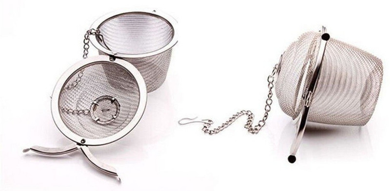 SEASPIRIT Stainless Steel Big Net Mesh Style Easy Loose Leaves Green Tea Filter Pot Infuser Strainer/Basket Shaped Loose Leaf/Tea Infuser/Tea Ball Infuser/Tea Strainer Infuser/Tea Filter/Tea Maker/Basket Tea Infuser/Tea Maker Infuser Tea Strainer(Pack of 1)